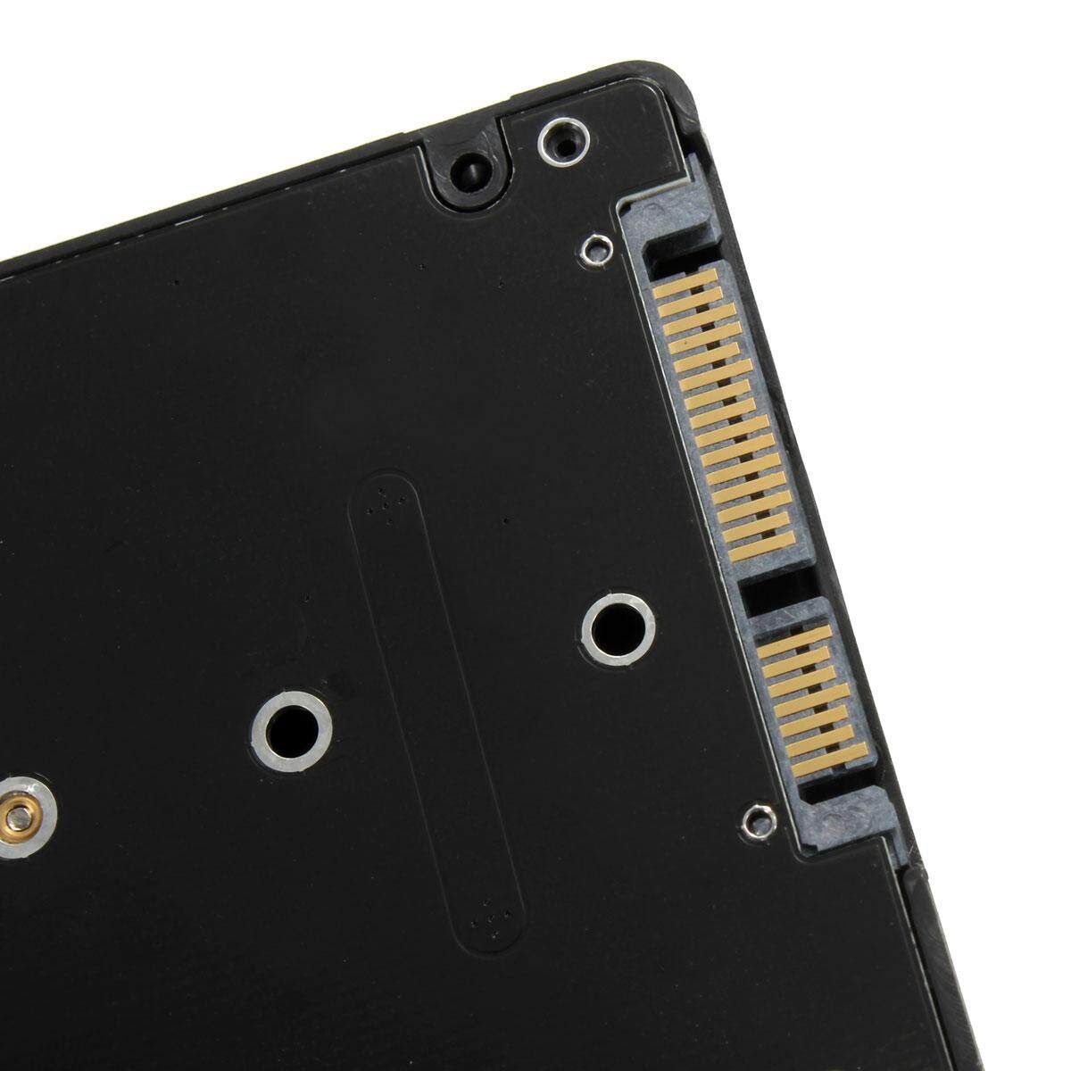 B+M Key Socket 2 M.2 NGFF (SATA) SSD To 2.5 SATA Adapter Card + Case Gift Black