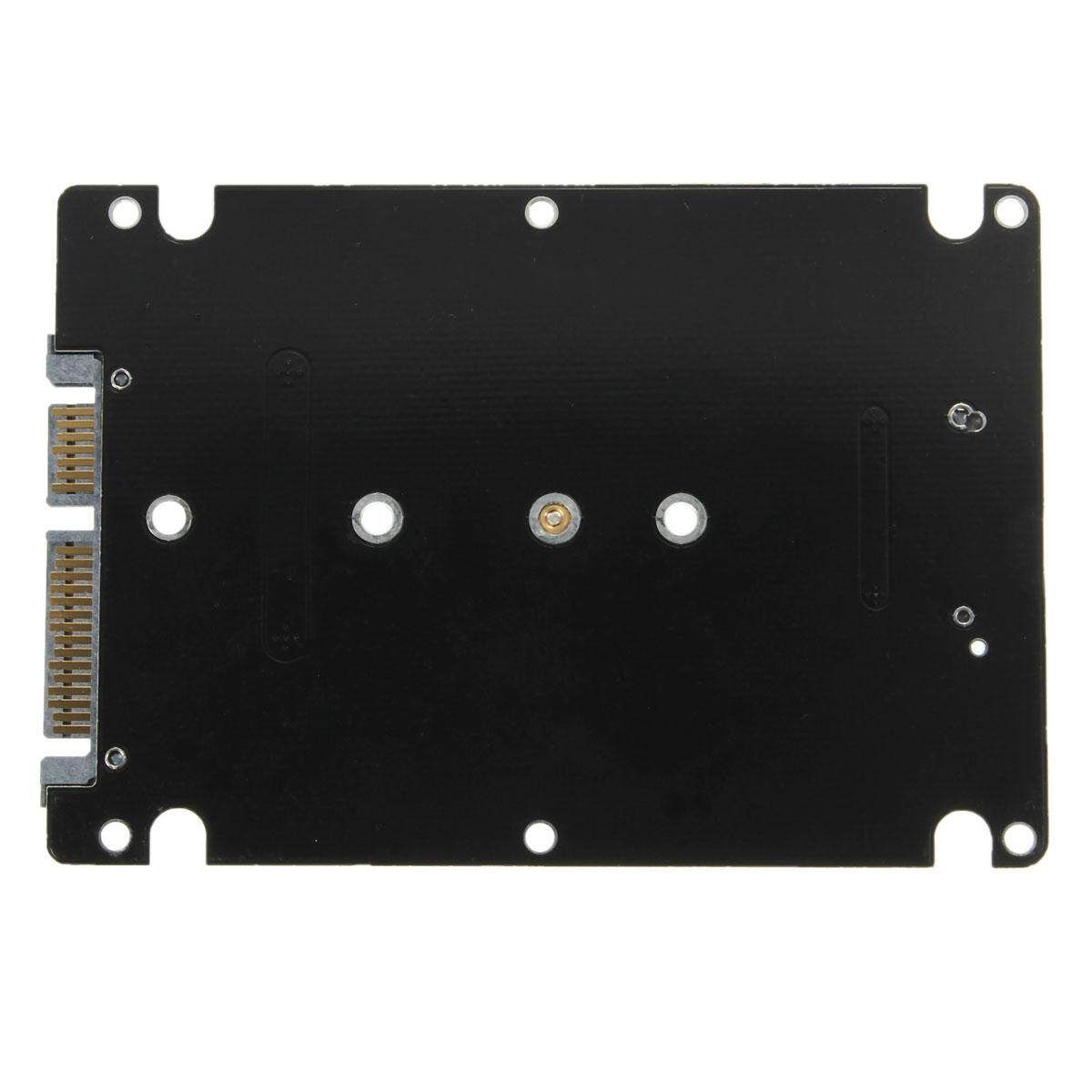 B+M Key Socket 2 M.2 NGFF (SATA) SSD To 2.5 SATA Adapter Card + Case Gift Black