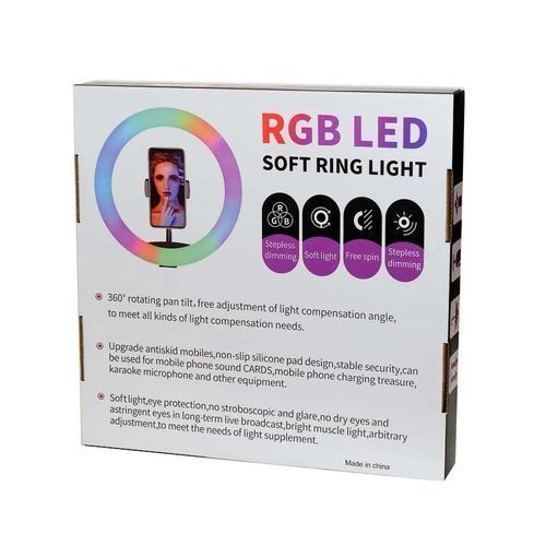 12 Inch RGB Fill Light Self Photo Beauty Colorful Ring Lamp