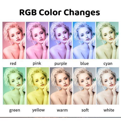 12 Inch RGB Fill Light Self Photo Beauty Colorful Ring Lamp
