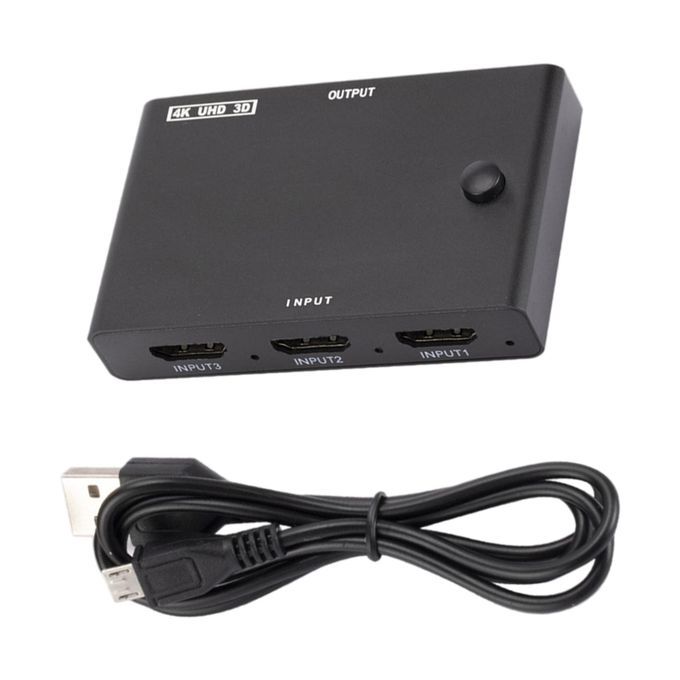 3 In 1 Out HDMI Switch 4K 2K Stable Transmission For PC Projectors