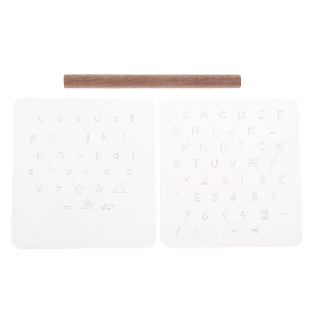 Leather Punch Stamper Set Includes Wood Handle And Alphabet