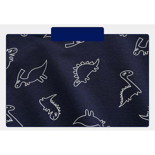 Cotton Kids Long Sleeve Dinosaur Boys Pullover Sweatshirts-Grey