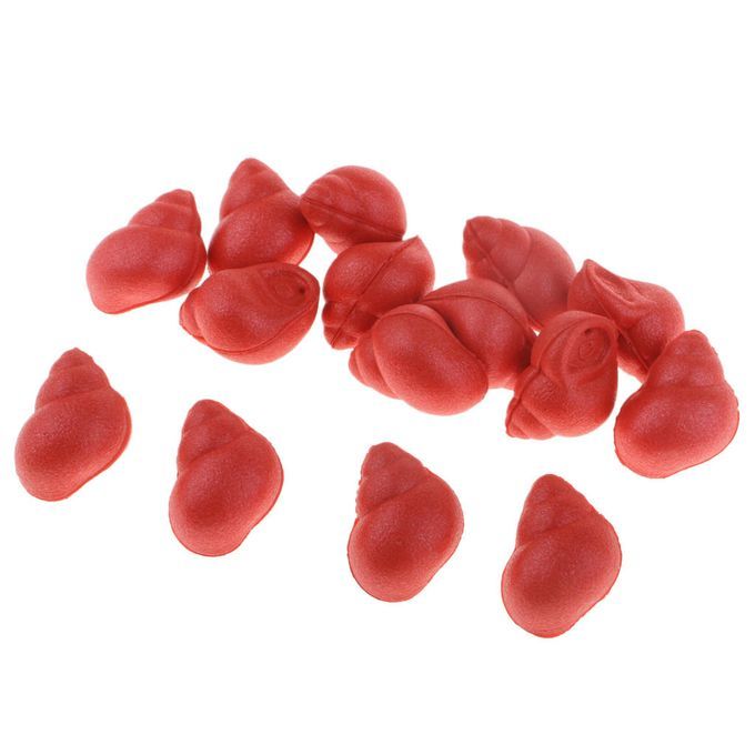 15pcs Snail Shape   Boilies -Carp & Catfish Bait -Floating  Red