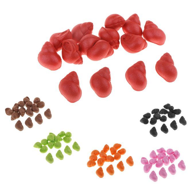 15pcs Snail Shape   Boilies -Carp & Catfish Bait -Floating  Red