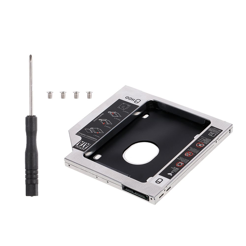 Aluminum Alloy SATA3.0 2nd HDD Caddy 9.5mm 2.5 Inch SSD HDD