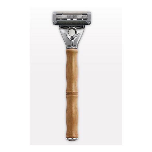 Bamboo Razor Two 5 Blade Cartridges Shaving Stick