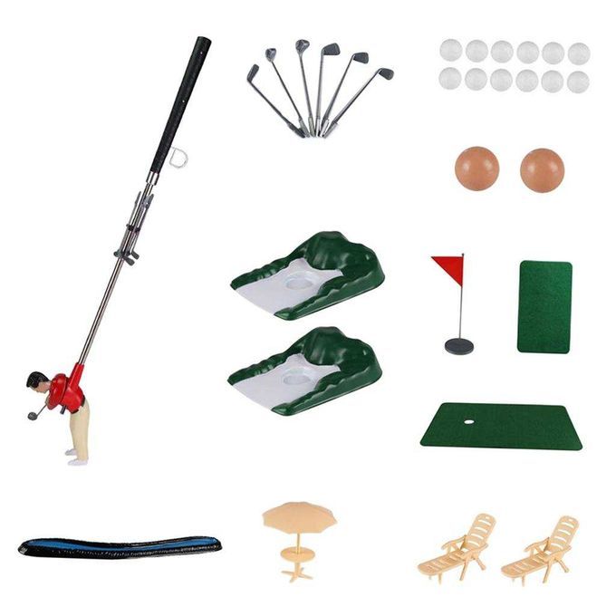 Professional Golf Practice Set Mini Golf Ball Sport Set Golf  Red