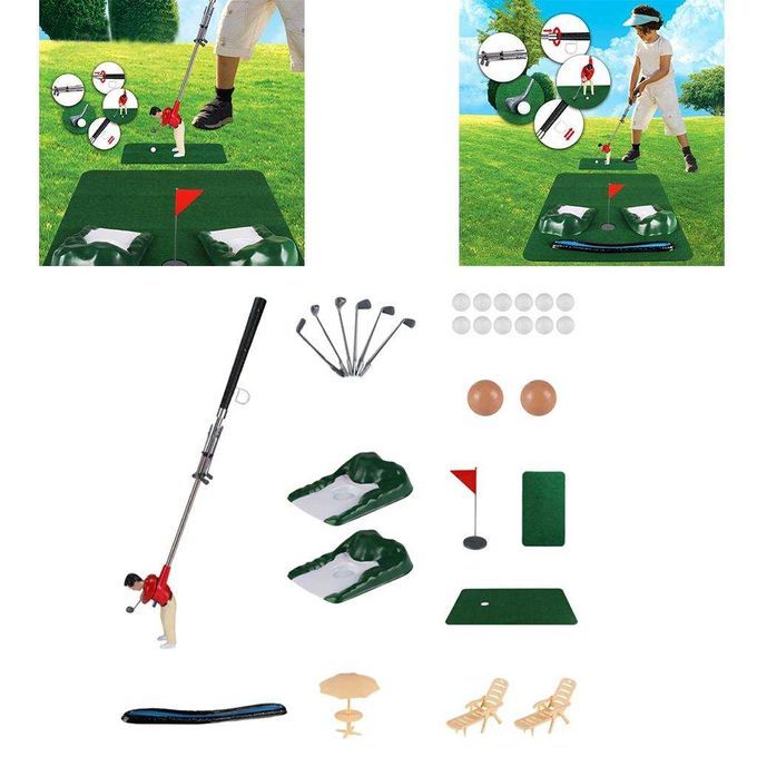 Professional Golf Practice Set Mini Golf Ball Sport Set Golf  Red