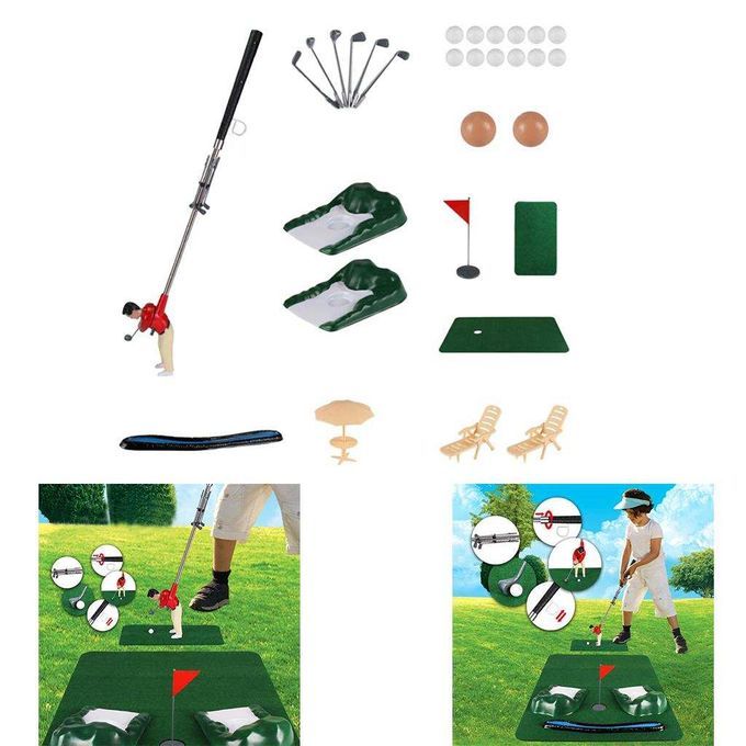 Professional Golf Practice Set Mini Golf Ball Sport Set Golf  Red