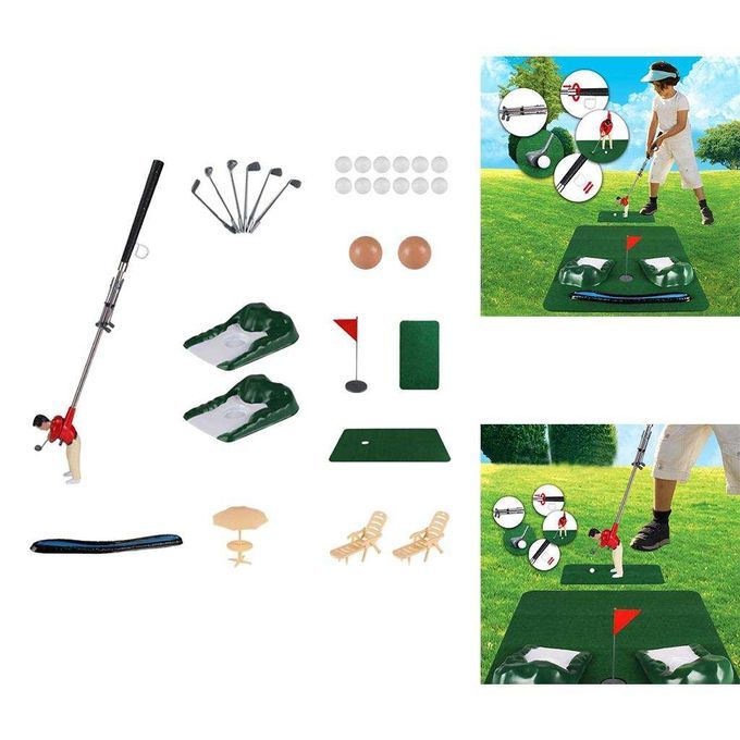 Professional Golf Practice Set Mini Golf Ball Sport Set Golf  Red