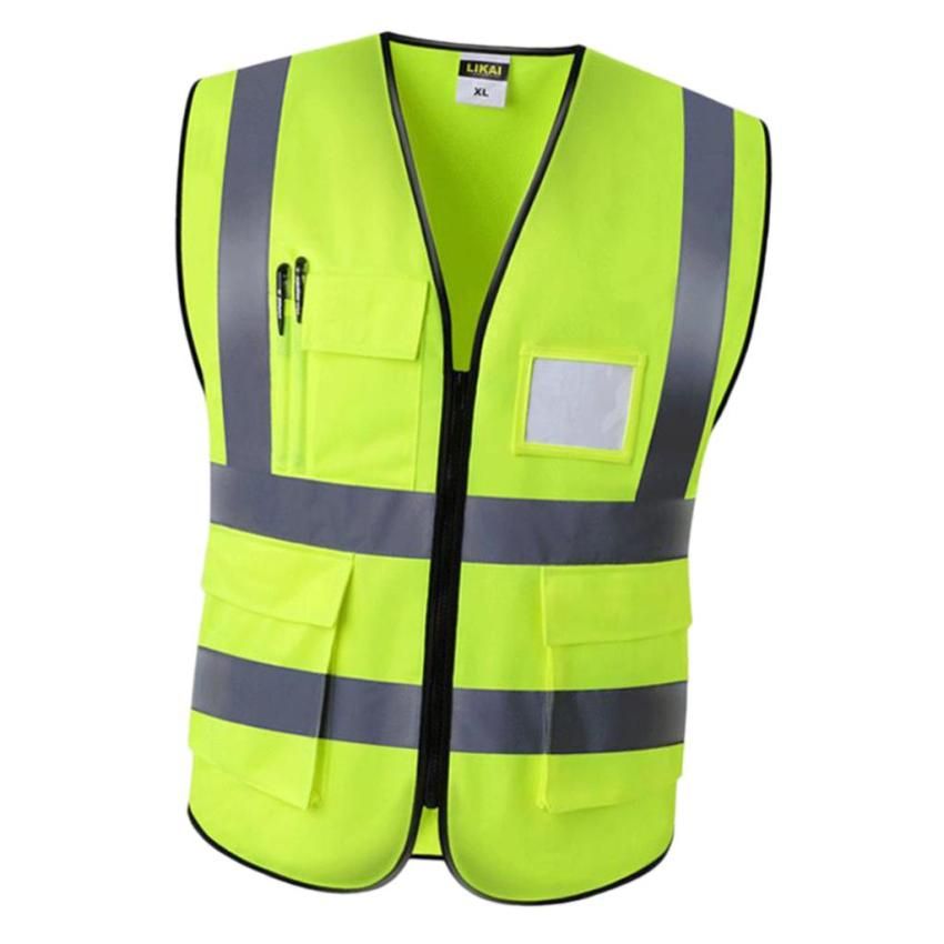 Set Of 3 Reflective Safety Safety Waistcoat With Pocket