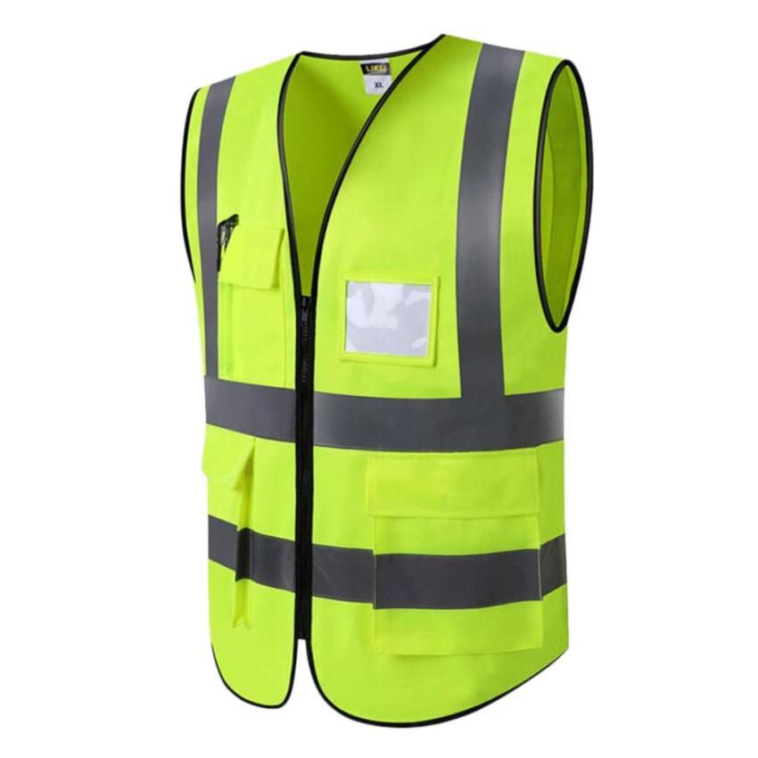 Set Of 3 Reflective Safety Safety Waistcoat With Pocket