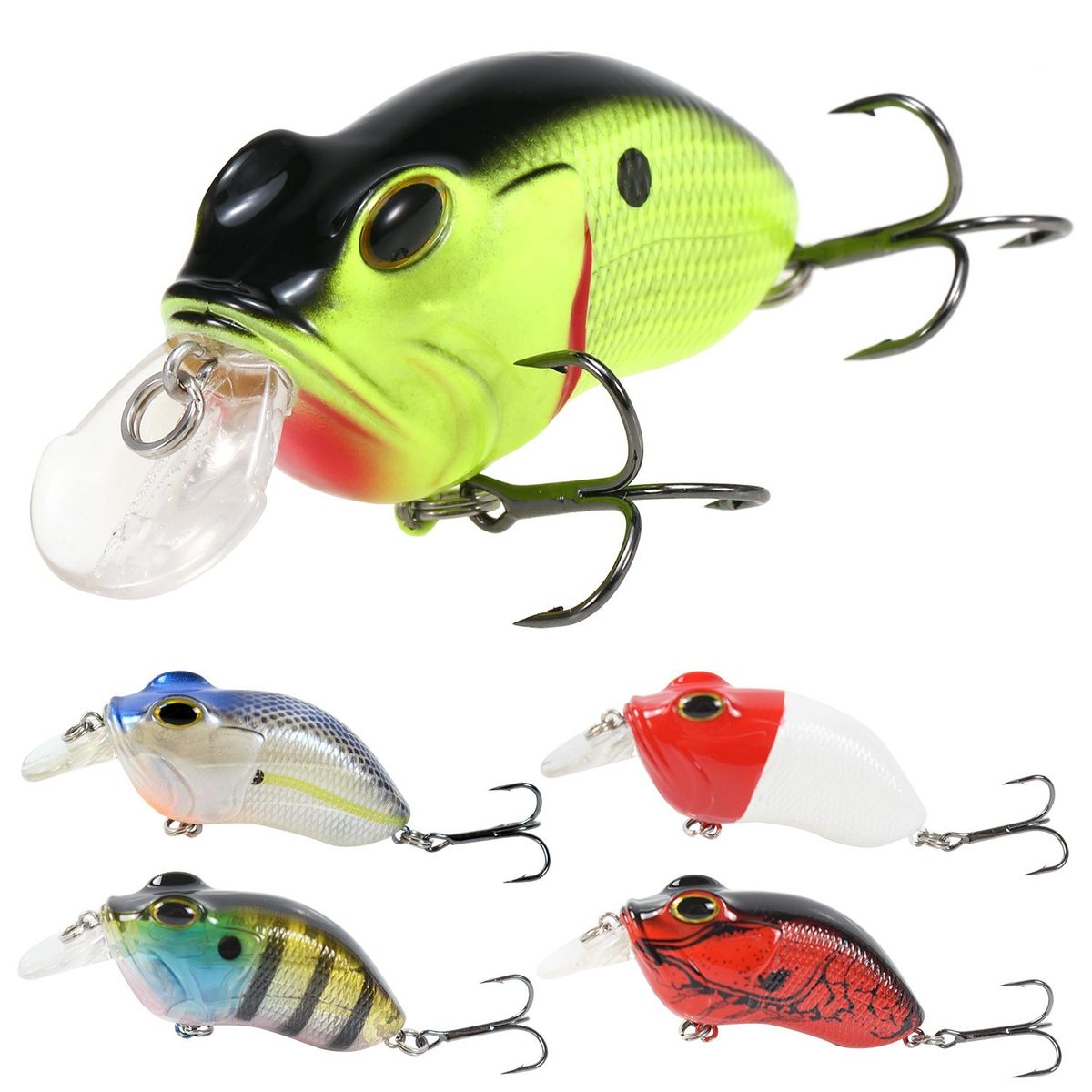 73mm 14g Fishing Lure Artificial Hard Crank Bait Wobbler