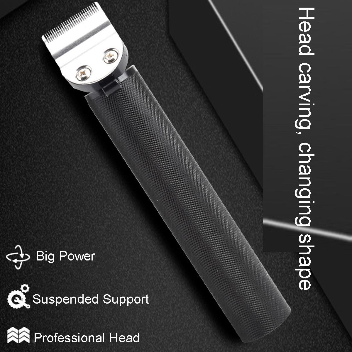Men Professional Hair Clippers Electric Hair Trimmer Hair Machine Barber Be Able To Charge Mobile Phone Black