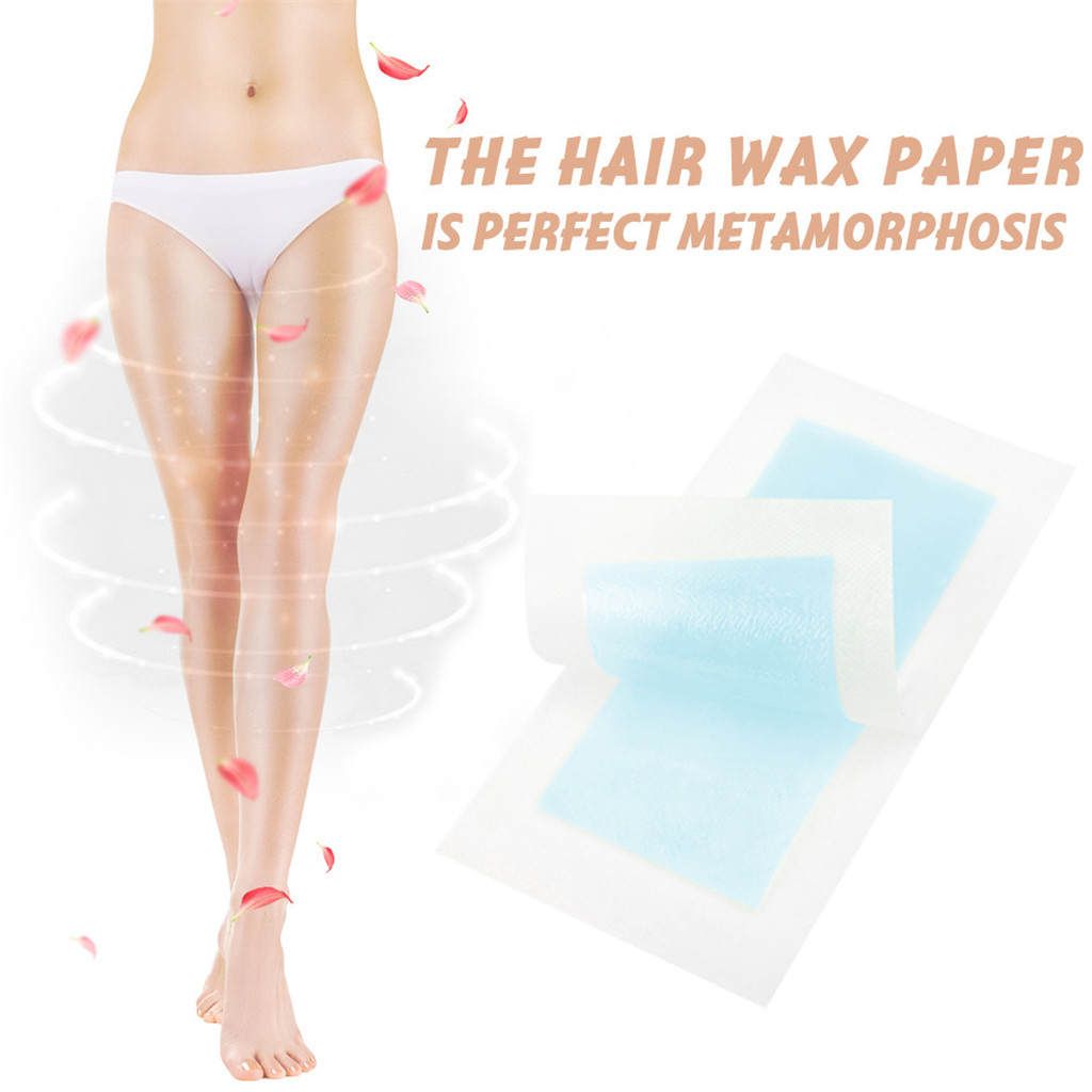 10 Piece Double Side Leg Arm Body Hair Removal Cold  Strips Blue