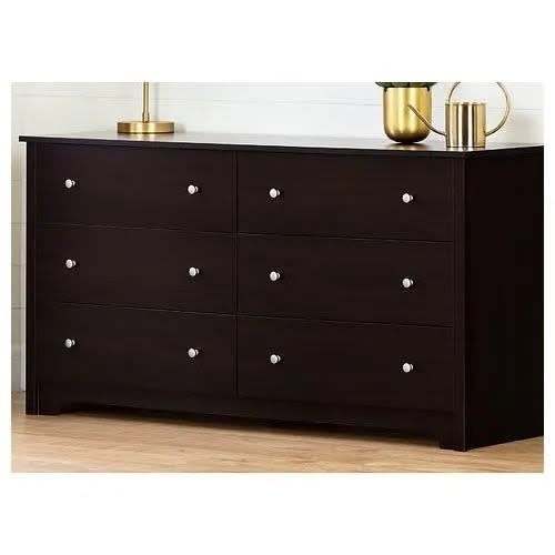Double Dresser With 6 Drawers