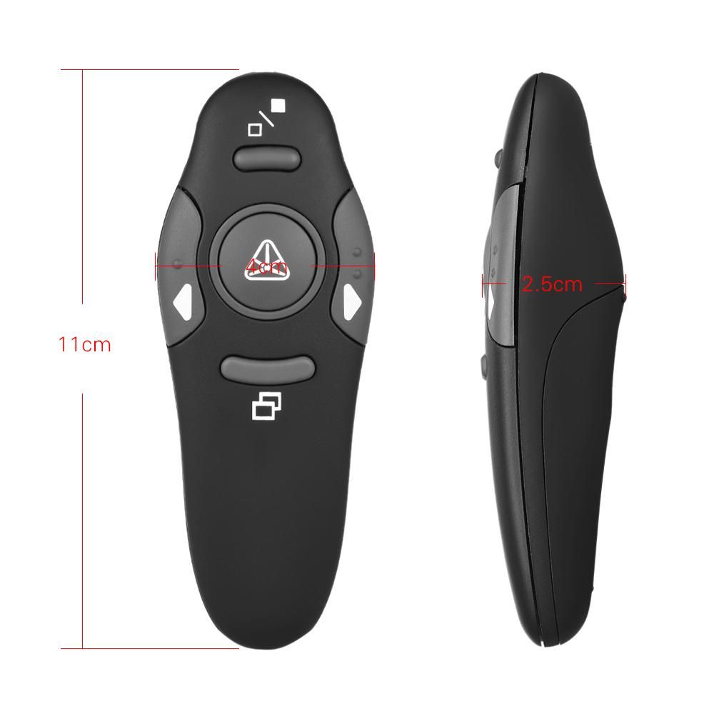 2.4GHz Wireless USB Powerpoint Presentation PPT Flip Pen Pointer Clicker Presenter with Red Light Remote Control for Teacher Lecturer Professor Scholar