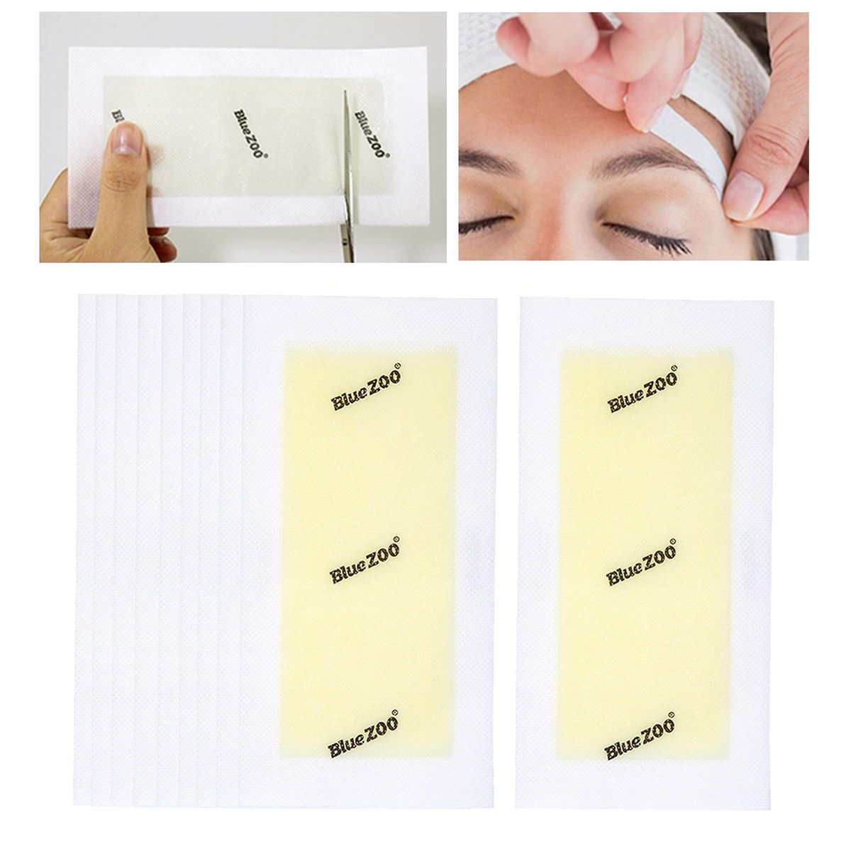 10 Pcs Face Body Hair Removal Remover Depilatory  Strips Honey