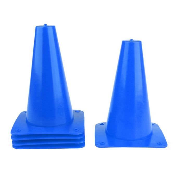 5pcs 15cm Safety Cone For Sports Soccer Agility Skating Blue