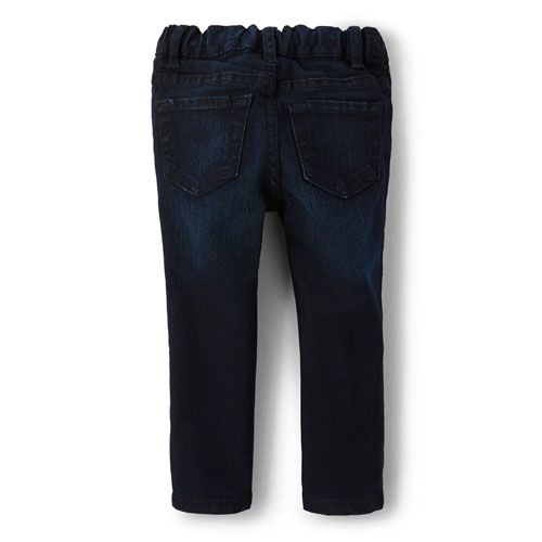 Girls Basic Skinny Jeans - Dark Blue Indigo
