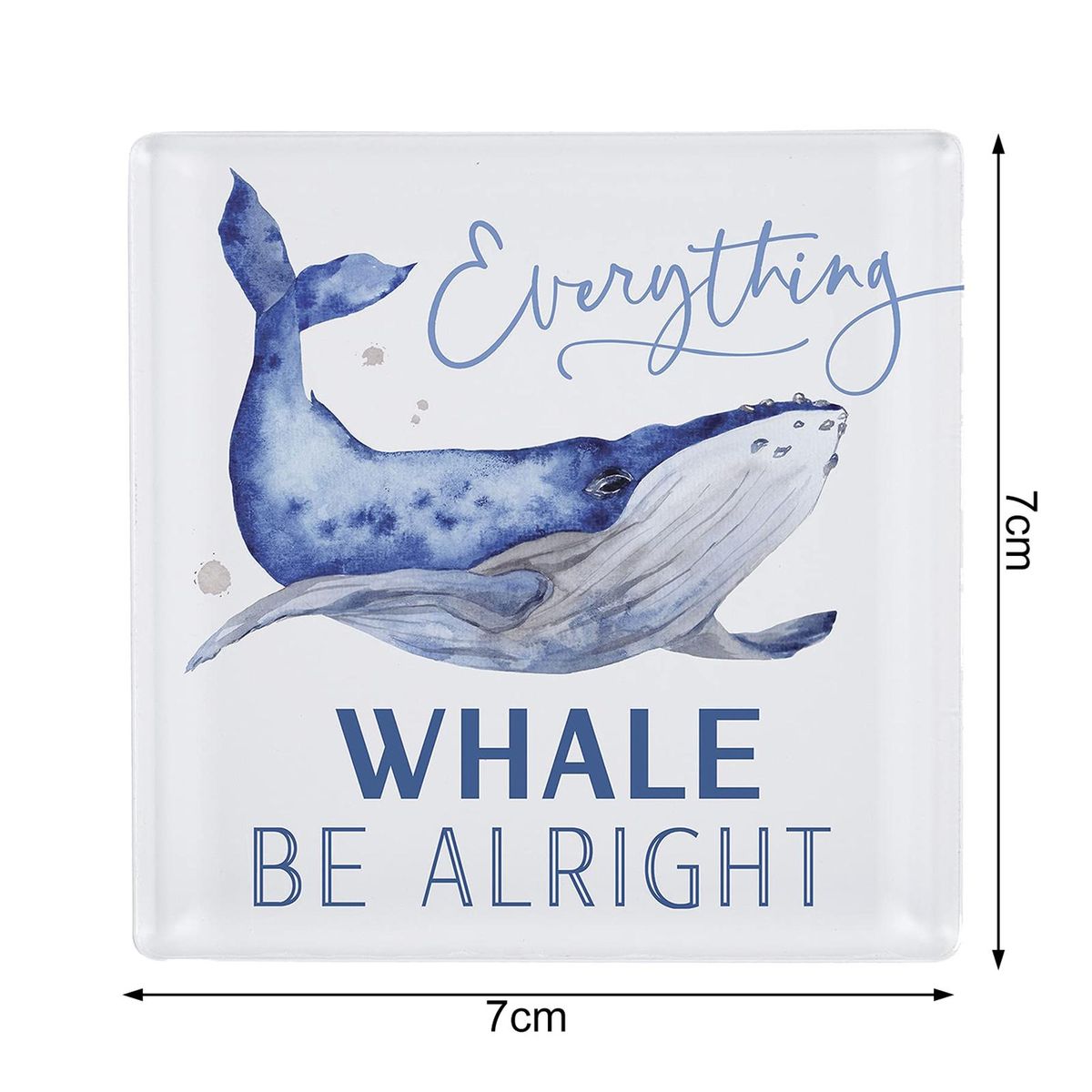 Household Refrigerator Whale Be Alright Fridge Magnetic Sticker