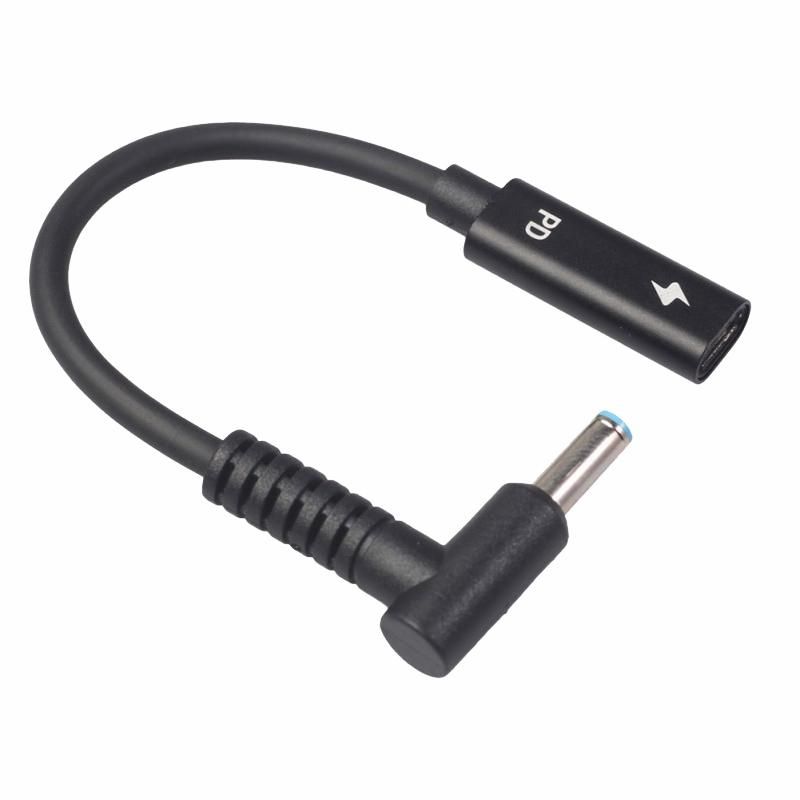 USB Type C Female to HP4506 Male 90° Adapter Cable