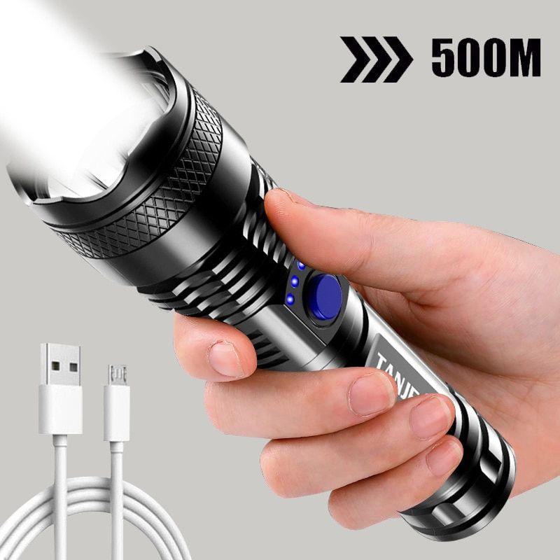 Universal Bright LED Flashlight Portable ABS Waterproof
