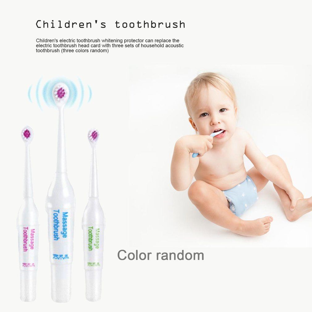 3PCS/SET Electric Toothbrush Children Dental Oral Hygiene Teeth Brush