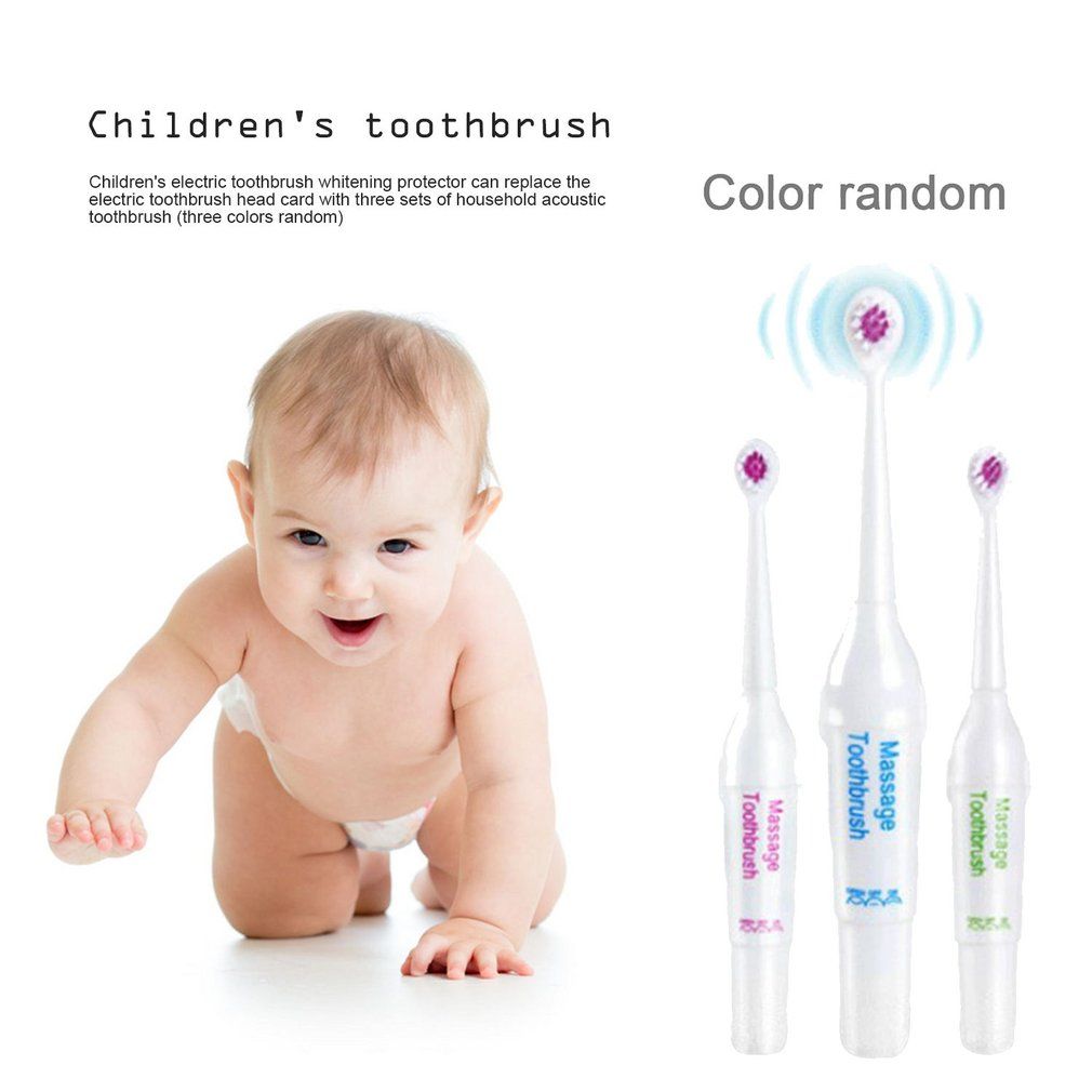 3PCS/SET Electric Toothbrush Children Dental Oral Hygiene Teeth Brush