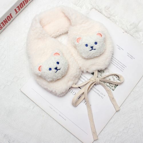 Korea Winter Warm Ear Cover Plush Earmuff Lace UP Cute Bear Ear Warmer Winter Women Ear Bag Fashion Adults Kids Earmuffs(#a1)