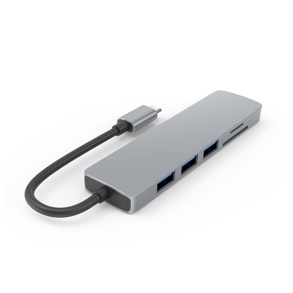 USB C Hub Multiport Adapter 4K HDMI Out, 3 USB 3.0 Ports