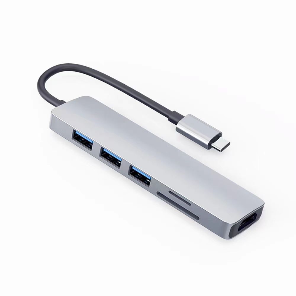 USB C Hub Multiport Adapter 4K HDMI Out, 3 USB 3.0 Ports