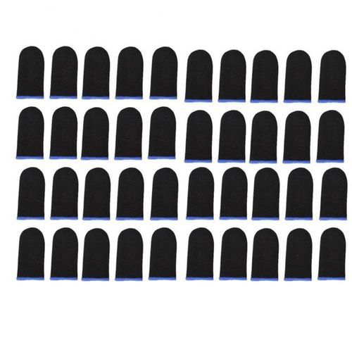 10/20/40pcs Gaming Finger Slevee Breathable Non_Scratch Gaming Finger Cover For PUBG Mobile Touch Screen Fingertips Thumb Gloves(#02 40pcs)