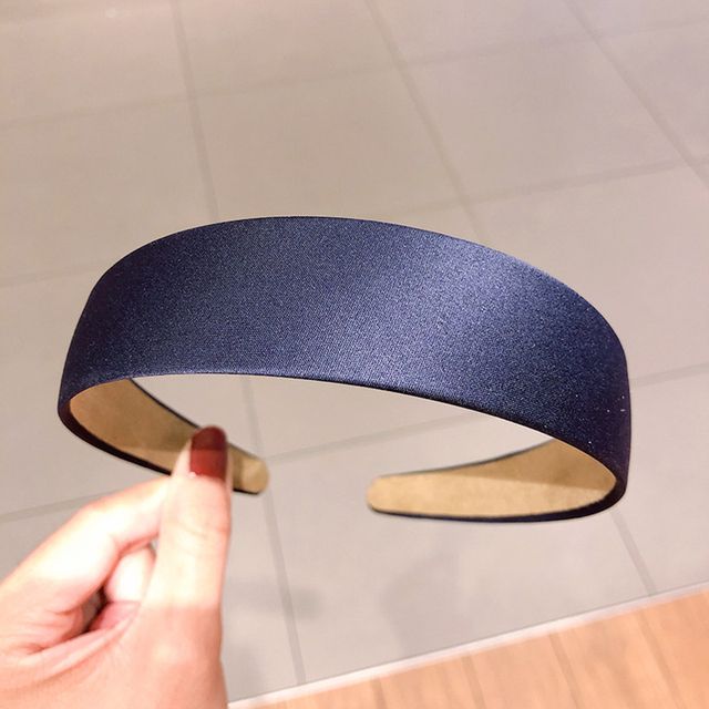1pc Hair Hoop Hairclip Wide Head Band Satin Fabric Alice