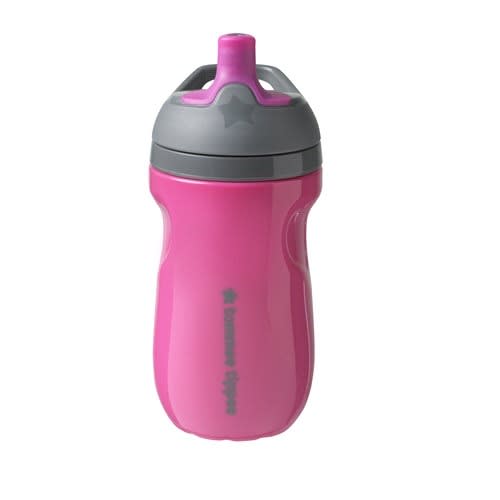 Insulated Sportee Toddler Water Bottle Sippy - Pink - 266ml