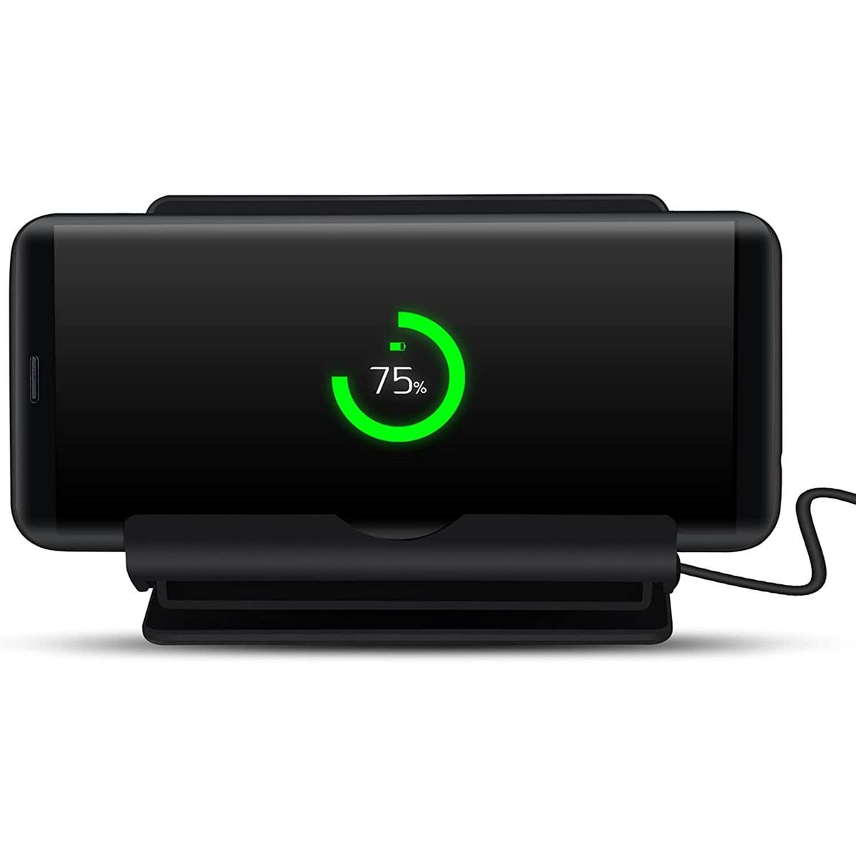 Wireless Charger Freely Adjustable Mount 10W / 7.5W / 5W Auto Power Off for Android Circuit Protection - Silver