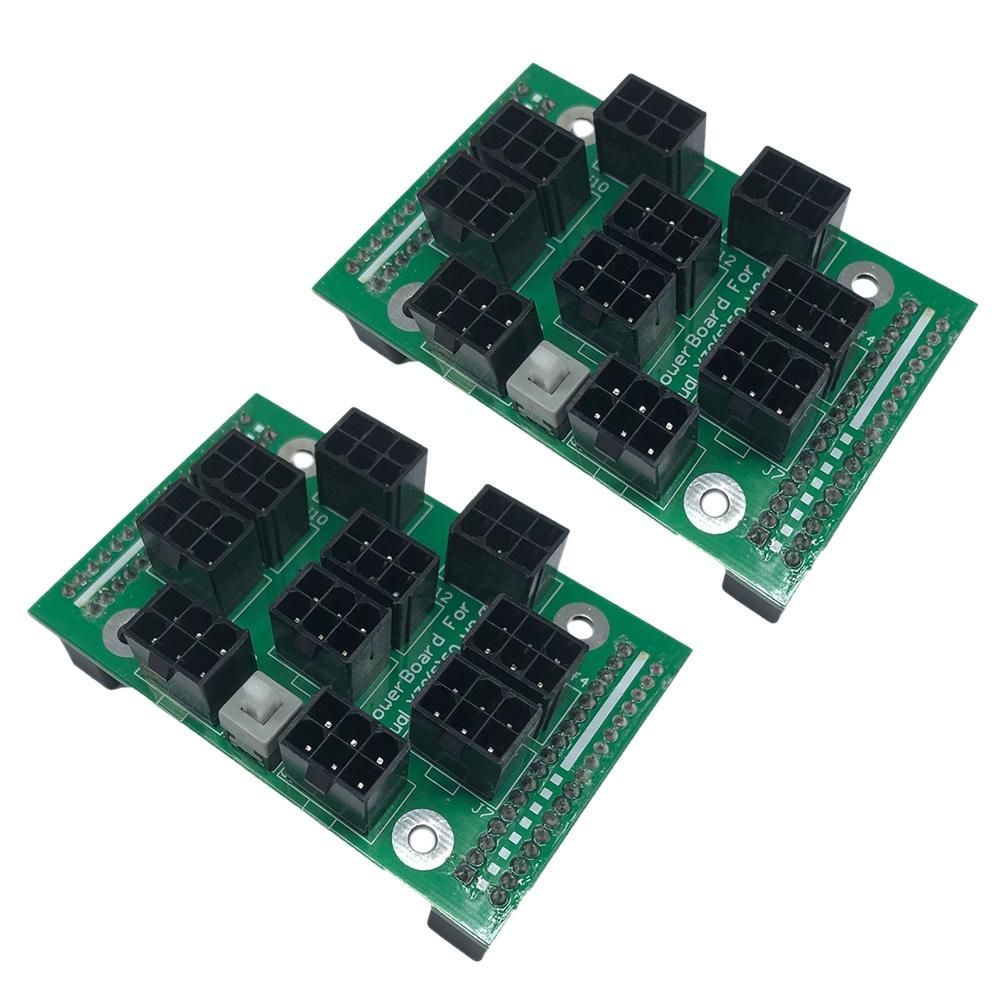 2Pcs X3650 Server Power Supply Dual Parallel Solution Adapter Board Motherboard 1350W 2 X PUS 10 X 6PIN for IBM X3650