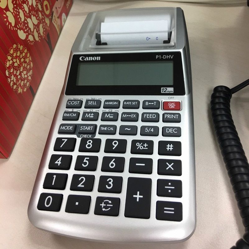 P1-DHV Ink Wheel Monochrome Printing Calculator Printing Computer Clear And Authentic Authorized Package Scientific Calculator