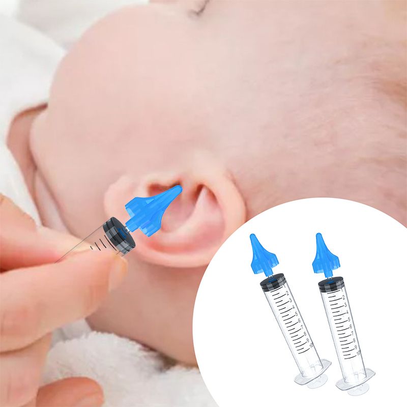 10ML Ear Cleaner Washer Syringer Elbow Rubber Tube Earwax Cleaning Removal Tool Flushing Irrig WJ