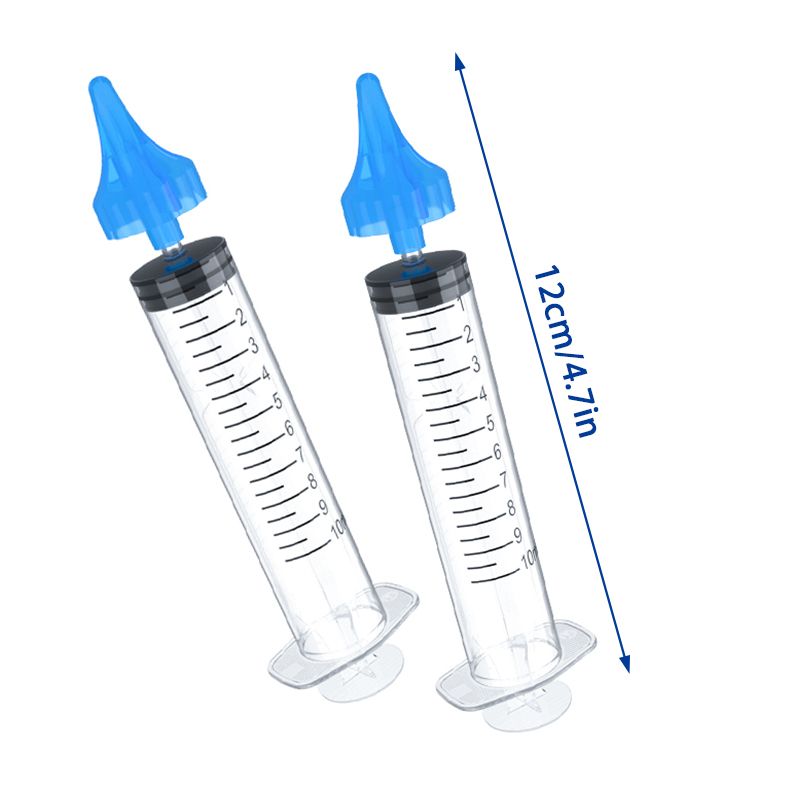 10ML Ear Cleaner Washer Syringer Elbow Rubber Tube Earwax Cleaning Removal Tool Flushing Irrig WJ