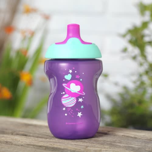 Insulated Sportee Toddler Water Bottle Sippy -purple