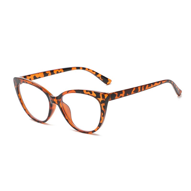 Color-changing Glasses Fashion Cat Eyes Unisex Leopard Print Frame - Yellow