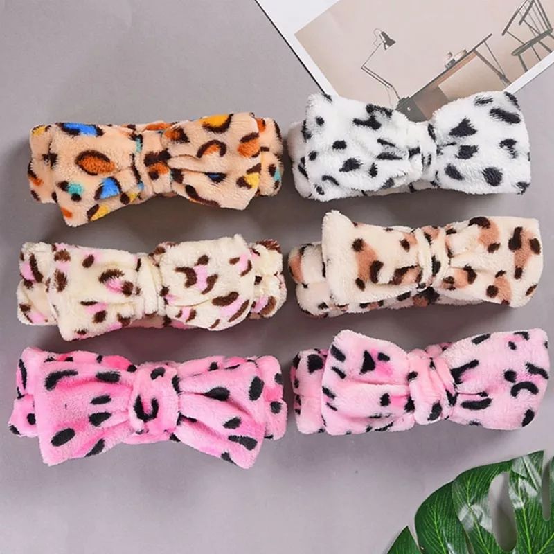 Women Elastic Hairband Band Bow-Knot Cute Head Lovely Hair Accessories Ladies Twisted Lady Makeup Headband Elastic Headwear