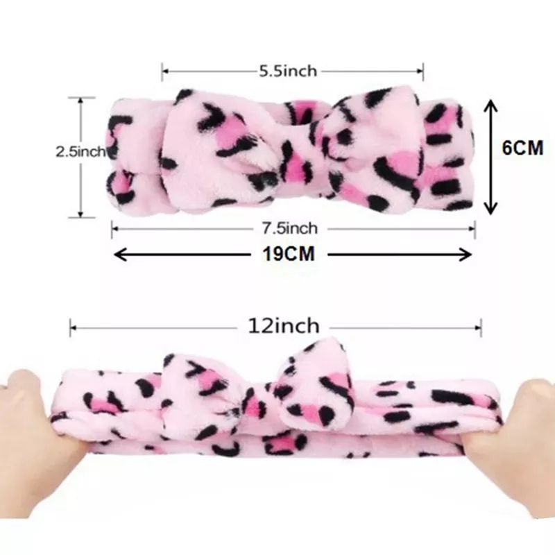 Women Elastic Hairband Band Bow-Knot Cute Head Lovely Hair Accessories Ladies Twisted Lady Makeup Headband Elastic Headwear