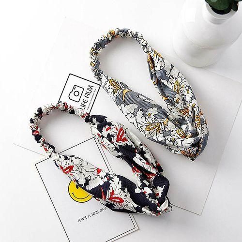 Cross Flower Head With Elastic Hair Band Female Gi