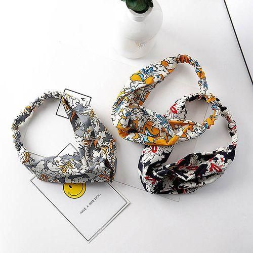 Cross Flower Head With Elastic Hair Band Female Gi