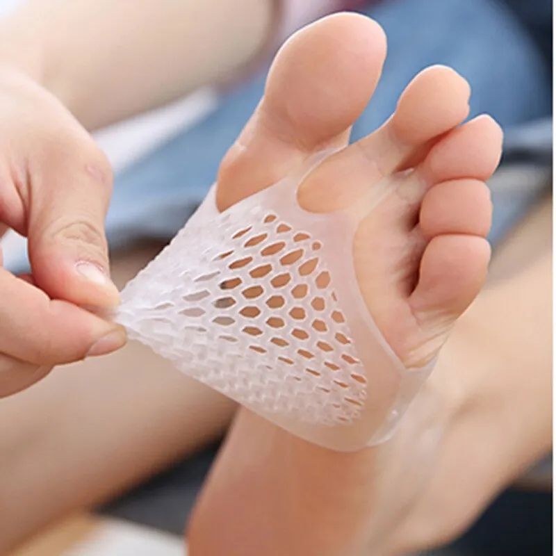 4PCS Silicone Forefoot Metatarsal Pads Pain Relief Orthotics Foot Massage Anti-Slip Protector Elastic Cushion Foot Care Tool