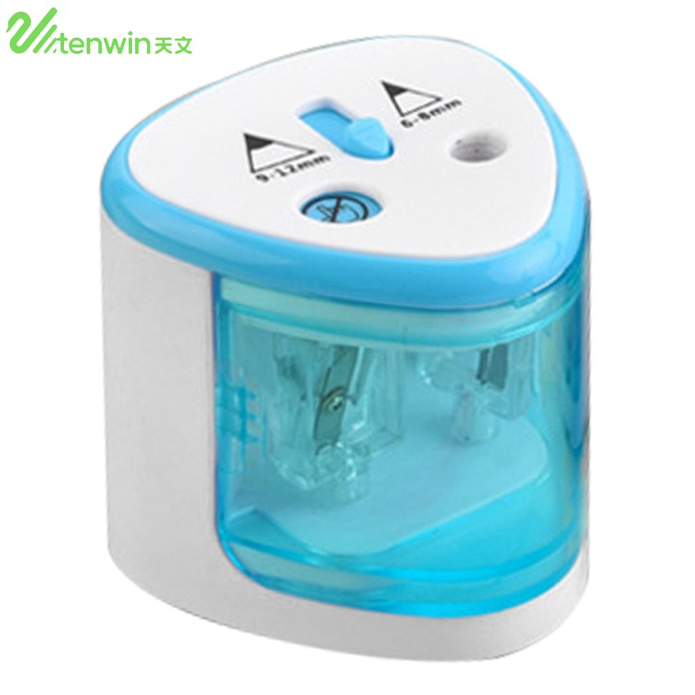 Automatic Electric Pencil Sharpener Time-Saving School Stationery Supplies Desk Table Pencil Sharpener Office Accessories Blue
