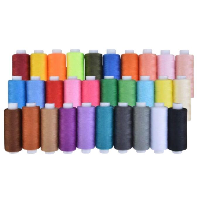 30Pcs  Sewing Thread Spools Set For Fabrics By Hand Machine 250